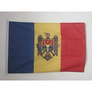PAVILLON NAUTIQUE MOLDAVIE 45x30cm - DRAPEAU DE BATEAU MOLDAVE 30 x 45 cm