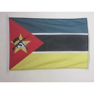 Bandera nautica mozambiqueña 45x30cm - Compra/Venta Banderas naúticas de Mozambique 30 x 45 cm con anillos