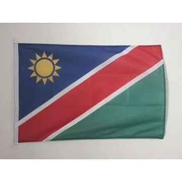 PAVILLON NAUTIQUE NAMIBIE 45x30cm - DRAPEAU DE BATEAU NAMIBIEN 30 x 45 cm