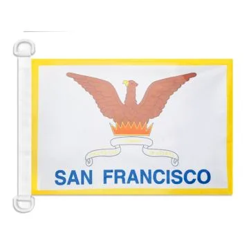 Pavillon nautique San Francisco 45x30 cm Anneaux Plastiques