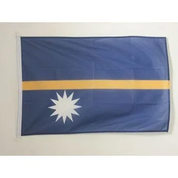 PAVILLON NAUTIQUE NAURU 45x30cm - DRAPEAU DE BATEAU NAURUAN 30 x 45 cm