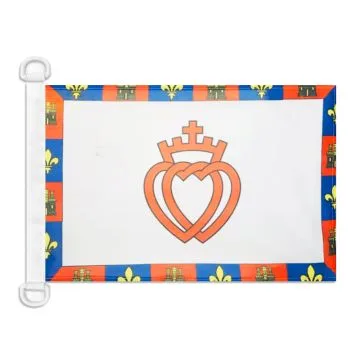 Pavillon nautique Armoiries de la Vendée 45x30 cm Anneaux Plastiques