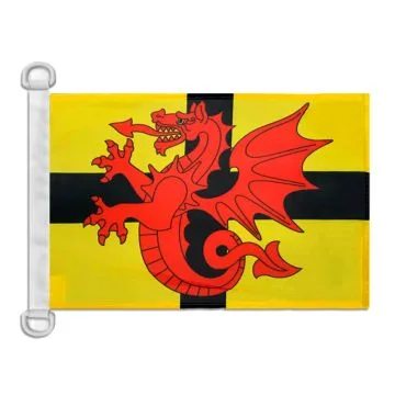 Pavillon nautique Bretagne Pays du Trégor 45x30 cm Anneaux Plastiques
