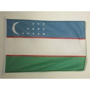 PAVILLON NAUTIQUE OUZBÍ?KISTAN 45x30cm - DRAPEAU DE BATEAU OUZBEK 30 x 45 cm