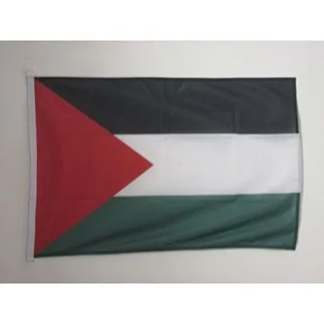 PAVILLON NAUTIQUE PALESTINE 45x30cm - DRAPEAU DE BATEAU PALESTINIEN 30 x 45 cm