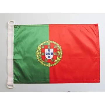 PAVILLON NAUTIQUE PORTUGAL 45x30cm - DRAPEAU DE BATEAU PORTUGAIS 30 x 45 cm