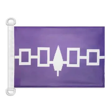 Pavillon nautique Iroquois du Canada 45x30 cm Anneaux Plastiques