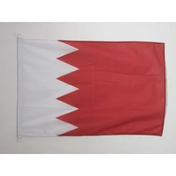 PAVILLON NAUTIQUE BAHREÏN 45x30cm - DRAPEAU DE BATEAU BAHREÏNIEN 30 x 45 cm