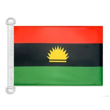 Pavillon nautique Biafra indépendantiste au Nigéria 45x30 cm Anneaux Plastiques