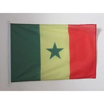 PAVILLON NAUTIQUE SÍ?NÍ?GAL 45x30cm - DRAPEAU DE BATEAU SÍ?NÍ?GALAIS 30 x 45 cm