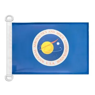 Pavillon nautique NASA des Etats-Unis 45x30 cm Anneaux Plastiques