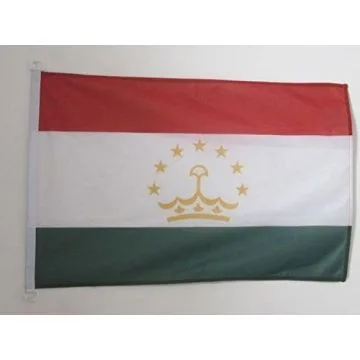PAVILLON NAUTIQUE TADJIKISTAN 45x30cm - DRAPEAU DE BATEAU TADJIK 30 x 45 cm