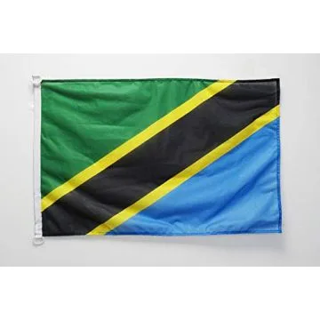 Pavillon nautique Tanzanie 45x30cm - Drapeau de bateau tanzanien 30 x 45 cm