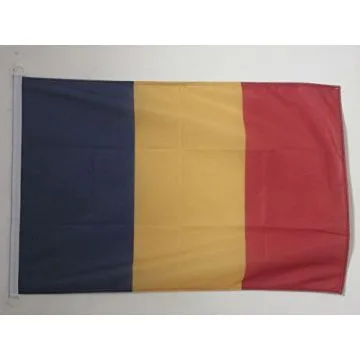 PAVILLON NAUTIQUE TCHAD 45x30cm - DRAPEAU DE BATEAU TCHADIEN 30 x 45 cm