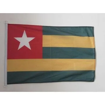 PAVILLON NAUTIQUE TOGO 45x30cm - DRAPEAU DE BATEAU TOGOLAIS 30 x 45 cm