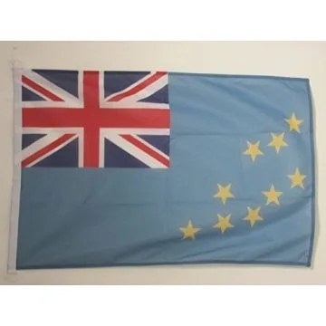 PAVILLON NAUTIQUE TUVALU 45x30cm - DRAPEAU DE BATEAU TUVALUAN 30 x 45 cm