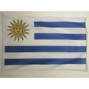 PAVILLON NAUTIQUE URUGUAY 45x30cm - DRAPEAU DE BATEAU URUGUAYEN 30 x 45 cm