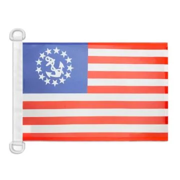 Pavillon nautique Etats-Unis Yacht Ensign 45x30 cm Anneaux Plastiques