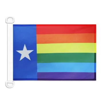 Pavillon nautique Texas Arc-en-ciel 45x30 cm Anneaux Plastiques