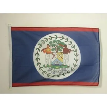 PAVILLON NAUTIQUE BELIZE 45x30cm - DRAPEAU DE BATEAU BÍ?LIZIEN 30 x 45 cm