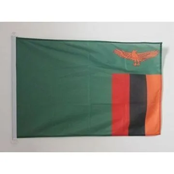 PAVILLON NAUTIQUE ZAMBIE 45x30cm - DRAPEAU DE BATEAU ZAMBIEN 30 x 45 cm