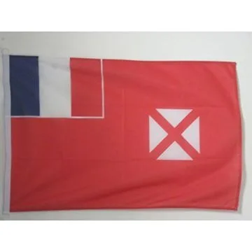 PAVILLON NAUTIQUE WALLIS ET FUTUNA 45x30cm - DRAPEAU DE BATEAU WALLISIEN FUTUNIEN - FRANCE 30 x 45 cm