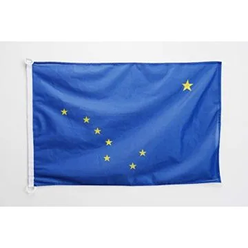 Pavillon nautique Alaska 45x30cm - Drapeau de bateau Etat américain - USA - Etats-Unis 30 x 45 cm