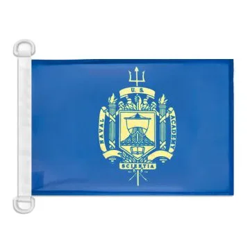 Pavillon nautique United States Naval Academy 45x30 cm Anneaux Plastiques