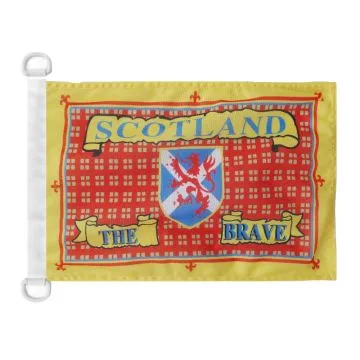 Pavillon nautique Ecosse The Brave 45x30 cm Anneaux Plastiques