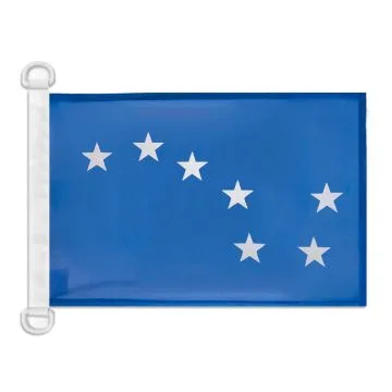 Pavillon nautique Irlande Starry Plough Bleu 45x30 cm Anneaux Plastiques