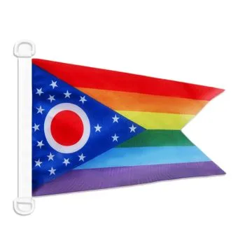 Pavillon nautique Ohio Arc-en-ciel 45x30 cm Anneaux Plastiques