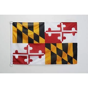 Pavillon nautique Maryland 45x30cm - Drapeau de bateau Etat américain - USA - Etats-Unis 30 x 45 cm