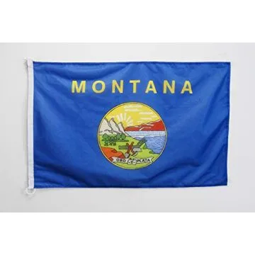 Pavillon nautique Montana 45x30cm - Drapeau de bateau Etat américain - USA - Etats-Unis 30 x 45 cm