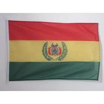 Bandera nautica boliviana 45x30cm - Compra/Venta Banderas naúticas de Bolivia 30 x 45 cm con anillos
