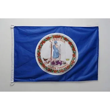 Pavillon nautique Virginie 45x30cm - Drapeau de bateau Etat américain - USA - Etats-Unis 30 x 45 cm