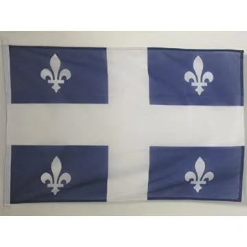 PAVILLON NAUTIQUE QUÍ?BEC 45x30cm - DRAPEAU DE BATEAU QUÍ?BÍ?COIS - CANADA 30 x 45 cm