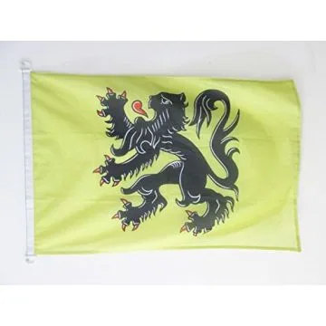 PAVILLON NAUTIQUE FLANDRE 45x30cm - DRAPEAU DE BATEAU FLAMAND - FLANDRES - BELGIQUE 30 x 45 cm