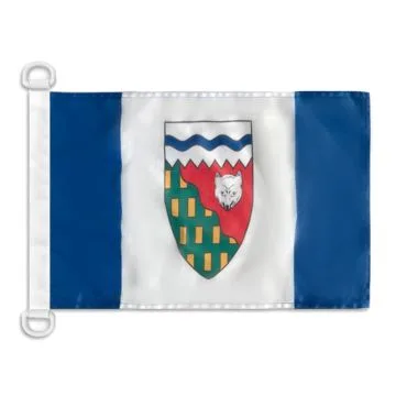 Pavillon nautique Territoires du Nord-Ouest 45x30 cm Anneaux Plastiques