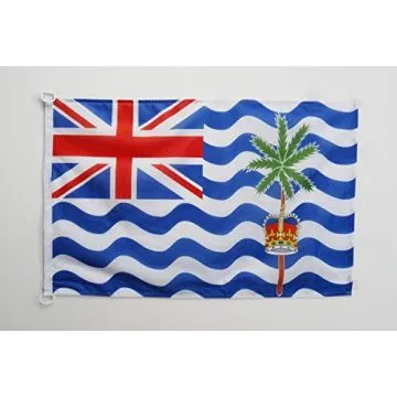 Pavillon nautique Territoires britanniques de l\'océan indien 45x30cm - Drapeau de bateau britannique 30 x 45 cm