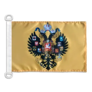 Pavillon nautique Russie WWI 45x30 cm Anneaux Plastiques