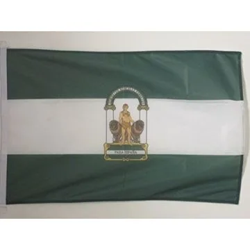 PAVILLON NAUTIQUE ANDALOUSIE 45x30cm - DRAPEAU DE BATEAU ANDALOUS - ANDALUCIA - ESPAGNE 30 x 45 cm