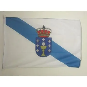 PAVILLON NAUTIQUE GALICE 45x30cm - DRAPEAU DE BATEAU DE GALICIA - ESPAGNE 30 x 45 cm