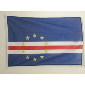 PAVILLON NAUTIQUE CAP VERT 45x30cm - DRAPEAU DE BATEAU CAP-VERDIEN 30 x 45 cm