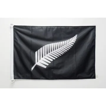 Pavillon nautique Nouvelle-Zélande All Black 45x30cm - Drapeau de bateau Néo-zélandais - Rugby 30 x 45 cm