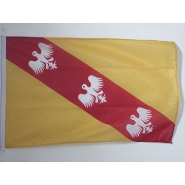 PAVILLON NAUTIQUE LORRAINE 45x30cm - DRAPEAU DE BATEAU LORRAIN - FRANCE 30 x 45 cm