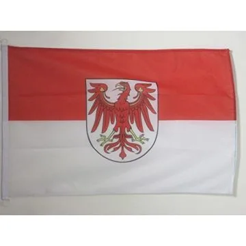 PAVILLON NAUTIQUE BRANDEBOURG 45x30cm - DRAPEAU DE BATEAU BRANDENBURG - LAND ALLEMAGNE 30 x 45 cm