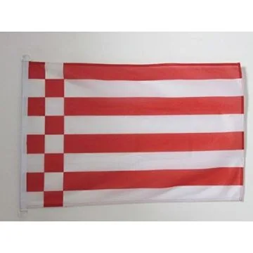 PAVILLON NAUTIQUE BRÍ?ME 45x30cm - DRAPEAU DE BATEAU BREMEN - LAND ALLEMAGNE 30 x 45 cm
