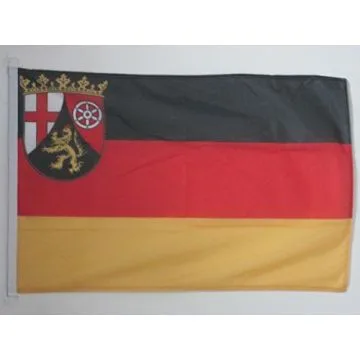 PAVILLON NAUTIQUE RHÍ?NANIE-PALATINAT 45x30cm - DRAPEAU DE BATEAU RHEINLAND-PFALZ - LAND ALLEMAGNE 30 x 45 cm