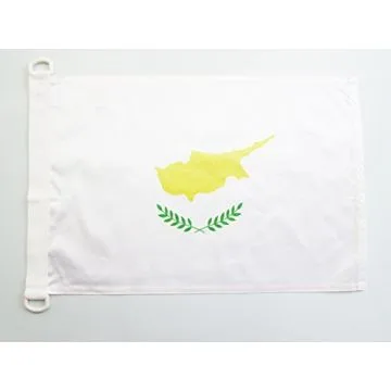 PAVILLON NAUTIQUE CHYPRE 45x30cm - DRAPEAU DE BATEAU CHYPRIOTE 30 x 45 cm