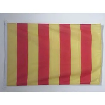 PAVILLON NAUTIQUE COMTÍ? DE PROVENCE 45x30cm - DRAPEAU DE BATEAU PROVENÍ?AL 30 x 45 cm
